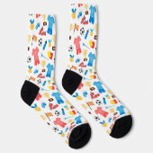 Baseball-Sportmuster  Socken (Rechts)