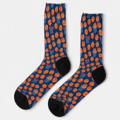 Baseball-Sportmuster  Socken (Linkes Detail)