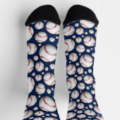 Baseball-Sportmuster Socken (Oben)