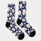 Baseball-Sportmuster Socken (Rechts)