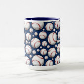 Baseball-Sportmuster Tasse (Zentrum)