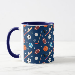 Baseball-Sportmuster Tasse