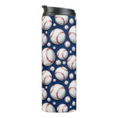 Baseball-Sportmuster Thermosbecher (Nach rechts gedreht)