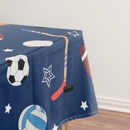 Baseball-Sportmuster Tischdecke (Beispiel)