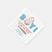 Baseball Sports Baby Dusche Oh Baby Serviette (Ecke)