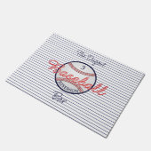 Baseball Sports Bar Fußmatte (Schrägansicht)