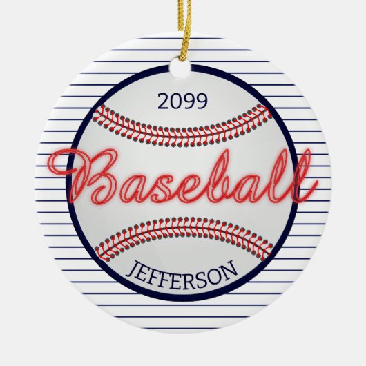 Baseball Sports Bar Weihnachtsschmuck (Vorne)