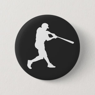 Baseball Sports Batter Custom Cut Button