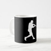 Baseball Sports Batter Custom Cut Kaffeetasse (Vorderseite Links)