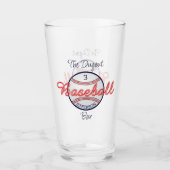 Baseball Sports Beer Soda Glass Trinkbehälter Glas (Vorderseite)