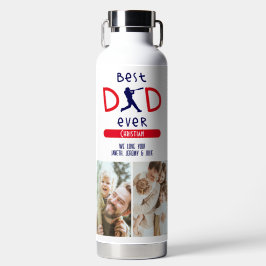 Baseball Sports Best Vater Jeden Foto Vatertag Trinkflasche