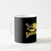 Baseball Sports Catcher Pitcher Bat Funny Geschenk Kaffeetasse (Vorderseite Links)