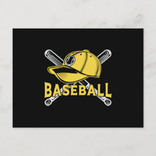 Baseball Sports Catcher Pitcher Bat Funny Geschenk Postkarte