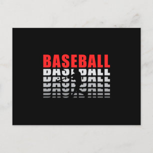 Baseball Sports Catcher Pitcher Bat Funny Geschenk Postkarte