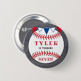 Baseball Sports Chalkboard Geburtstagsparty Button