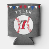 Baseball Sports Chalkboard Geburtstagsparty Dosenkühler (Vorderseite)