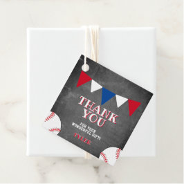 Baseball Sports Chalkboard Kinder Vielen Dank Geschenkanhänger