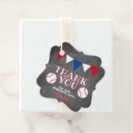 Baseball Sports Chalkboard Kinder Vielen Dank Geschenkanhänger