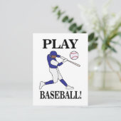 Baseball Sports Coach Player Postkarte (Stehend Vorderseite)