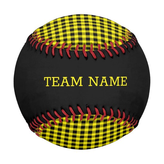 Baseball Sports Custom TEAM NAME Black Gold Red (Rückseite)