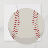 Baseball Sports Geburtstagsparty Einladung (Rückseite)