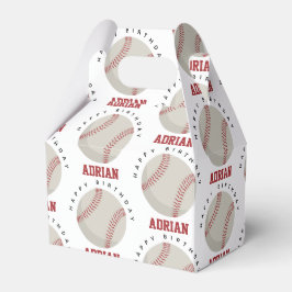 Baseball Sports Geburtstagsparty Individuelle Name Geschenkschachtel