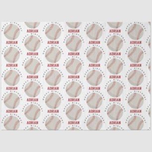 Baseball Sports Geburtstagsparty Individuelle Name Seidenpapier