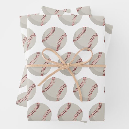 Baseball Sports Geschenkpapier Set (Beispiel)