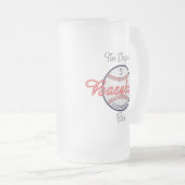 Baseball Sports Mattiert Glass Beer Tasse (VorderseiteRechts)