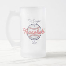 Baseball Sports Mattiert Glass Beer Tasse