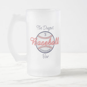 Baseball Sports Mattiert Glass Beer Tasse