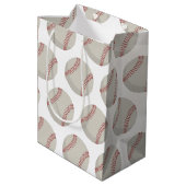 Baseball Sports Mittlere Geschenktüte (Rückseite Schrägansicht)