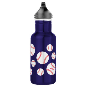 Baseball Sports Niedlich Kids Wasserflasche mit Na