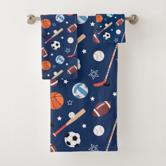 Baseball sports Pattern  Badhandtuch Set (Insitu)