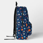 Baseball sports Pattern  Bedruckter Rucksack (Links)