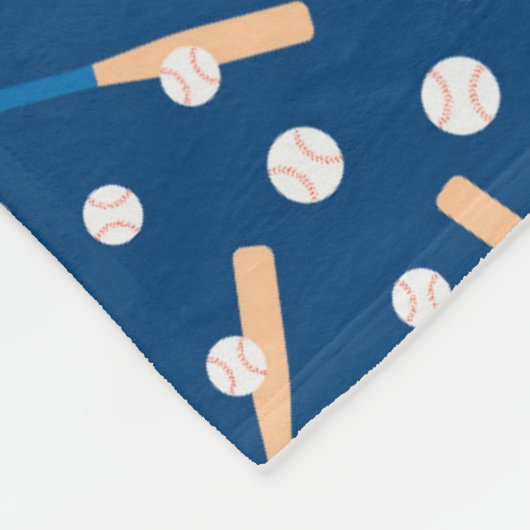 Baseball sports Pattern  Fleecedecke (Ecke)
