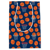 Baseball sports Pattern  Mittlere Geschenktüte (Vorderseite)