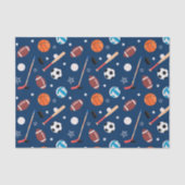 Baseball sports Pattern  Seidenpapier (Vorderseite)