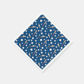 Baseball sports Pattern  Serviette (Ecke)