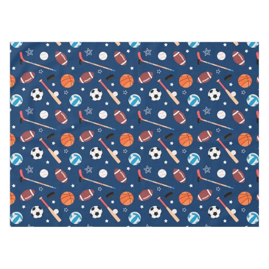 Baseball sports Pattern  Tischdecke (Vorderseite (Horizontal))