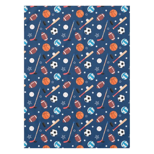 Baseball sports Pattern Tischdecke (Vorderseite)