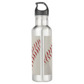 Baseball Sports Personalisiert Edelstahlflasche (Rückseite)