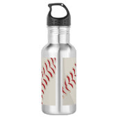 Baseball Sports Personalisiert Edelstahlflasche (Rückseite)