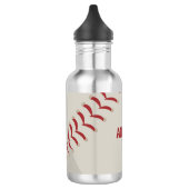 Baseball Sports Personalisiert Edelstahlflasche (Links)