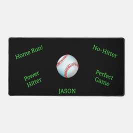 Baseball Sports Personalisiert Individuelle Name Schreibtischunterlage