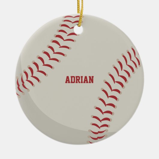 Baseball Sports Personalisiert Keramik Ornament (Vorne)