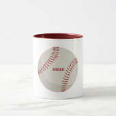 Baseball Sports Personalisiert Tasse (Zentrum)