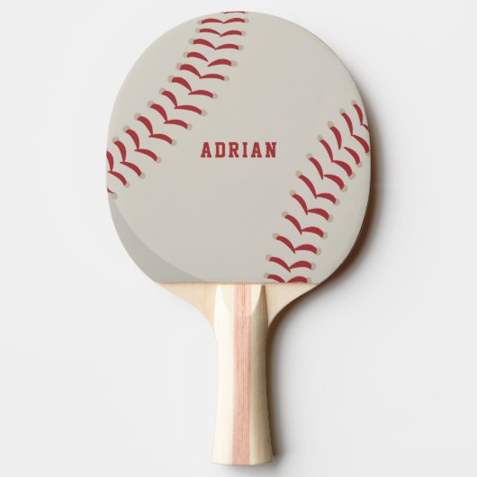 Baseball Sports Personalisiert Tischtennis Tischtennis Schläger (Rückseite)