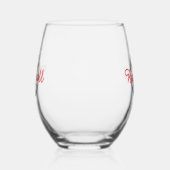 Baseball Sports Stemless Wine Glass Trinkbehälter Weinglas Ohne Stiel (Rechts)
