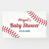 Baseball Sports Theme Kinderdusche Willkommen Banner (Horizontal)